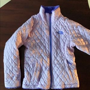 North Face Girls' Reversible Quilted/Fleece Jacket